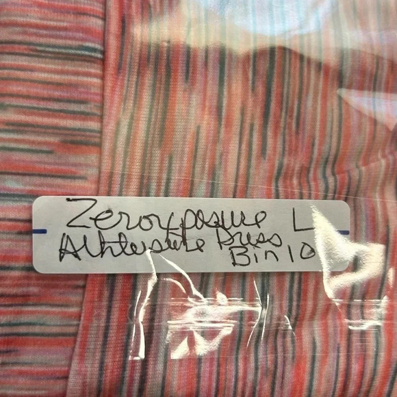 Zeroxposur Bayside Dress (L) Heathered Hiking Camping Pink Racerback Pickleball - Picture 10 of 11